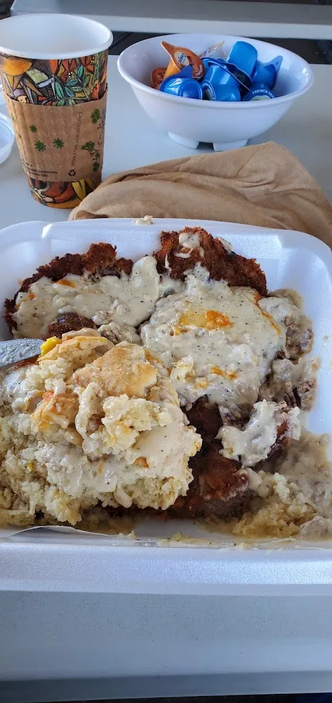 Country Fried Steak and Eggs